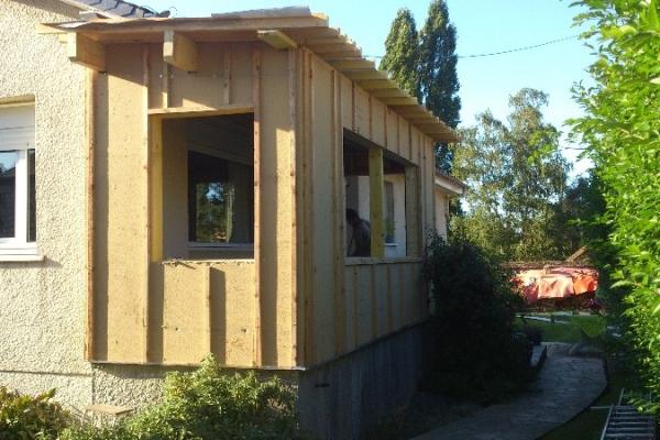 Agrandissement d'une maison d'habitation en Ossature Bois à Elbeuf (76)