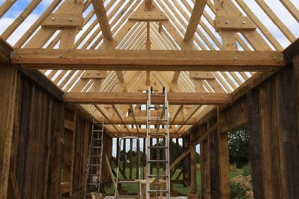 Construction d'une maison en colombage à Bourg Achard (27)